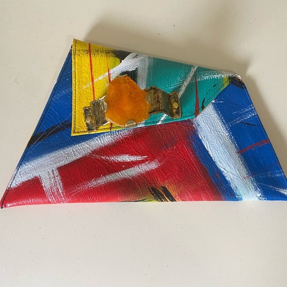 Colorful Abstract Clutch - Picture 2 of 4